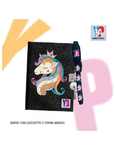 DIARIO SEGRETO CON PENNA MAGICA UNICORNO