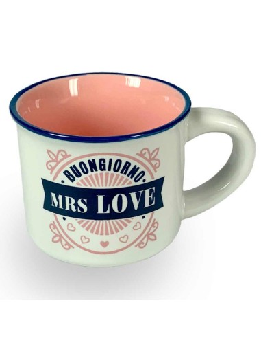 TAZZINA DA CAFFE' CON NOME - MRS LOVE