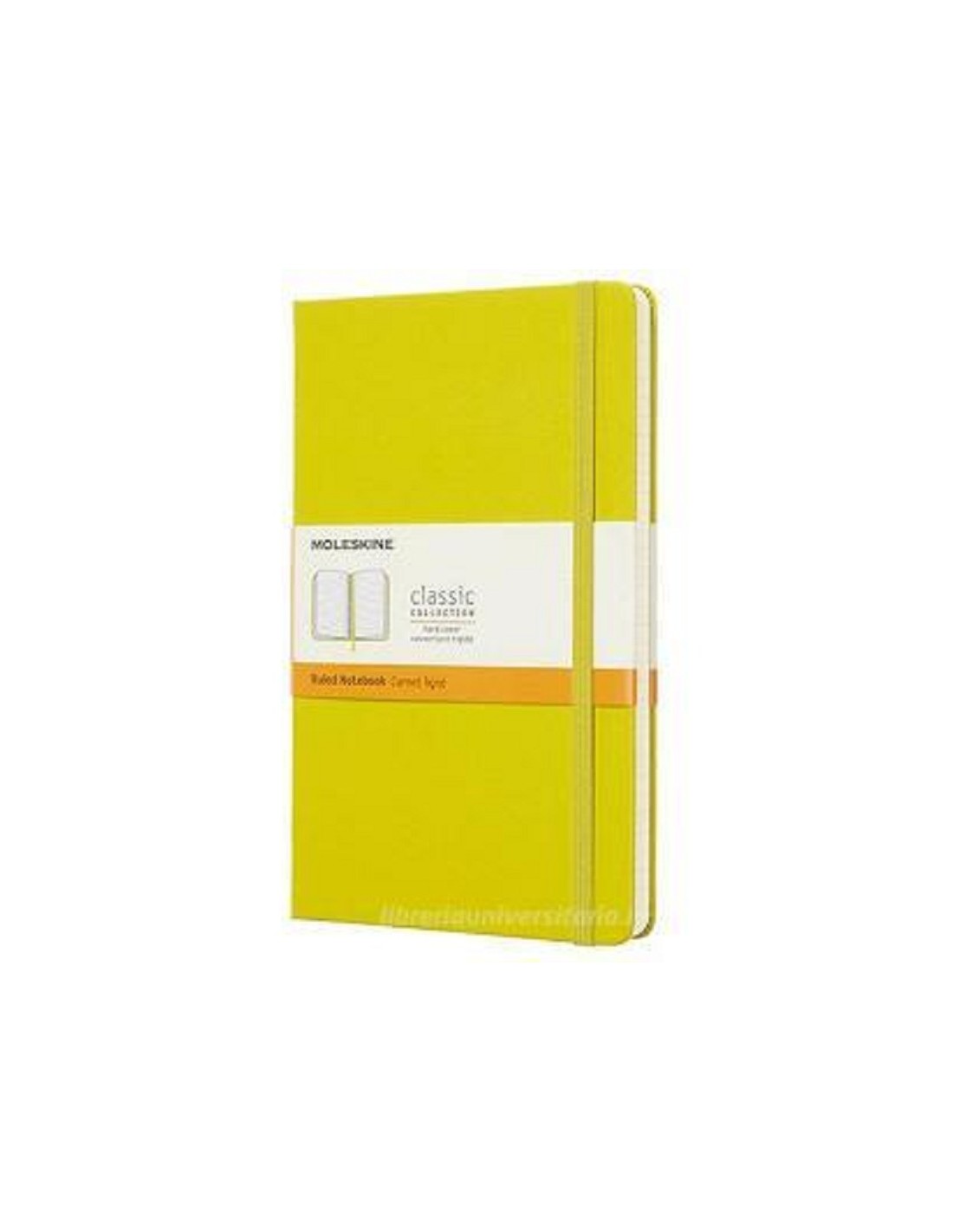 TACCUINO MOLESKINE CON COPERTINA RIGIDA GIALLO - 192 PG. RIGHE 13x21cm |  Guida Book Store