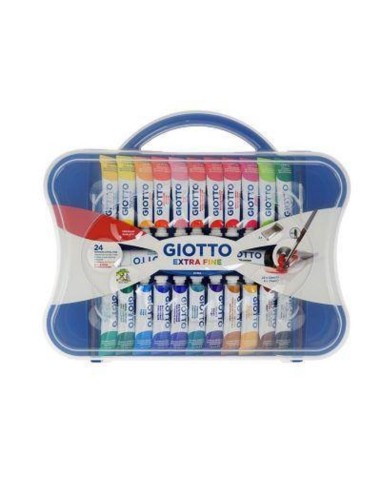 TEMPERA GIOTTO 24 COLORI ML.12 CON TAVOLOZZA E 2 PENNELLI | Guida Book Store