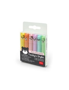 TEDDY`S MOOD - SET DI 6 MINI EVIDENZIATORI PASTELLO