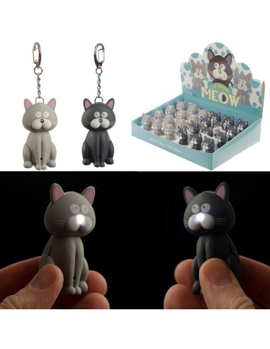 PORTACHIAVI GATTINO CON LED E SUONO