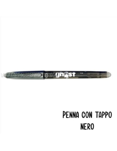 PENNA CANCELLABILE GHOST CON TAPPO - NERO