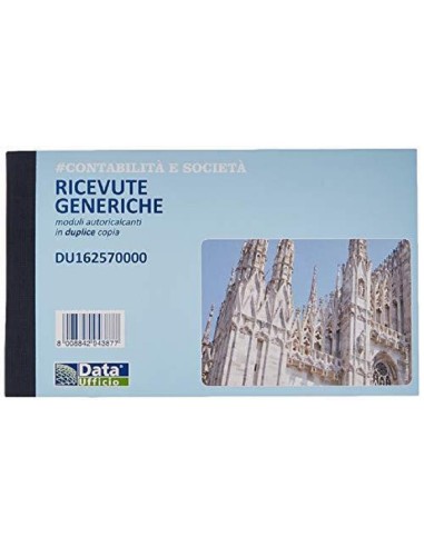 RICEVUTE GENERICHE MODULI AUTORICALCANTI IN DUPLICE COPIA 