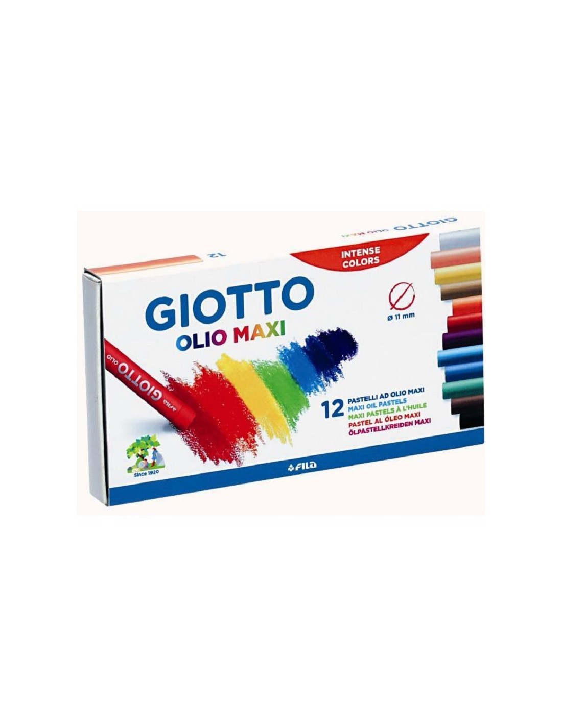 GIOTTO PASTELLI AD OLIO MAXI 12