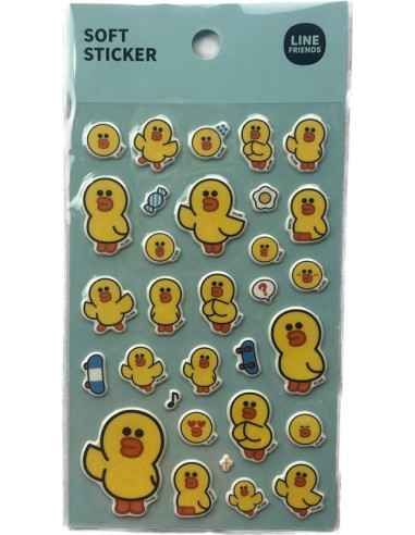 SOFT STIKER LINE FRIENDS PULCINO