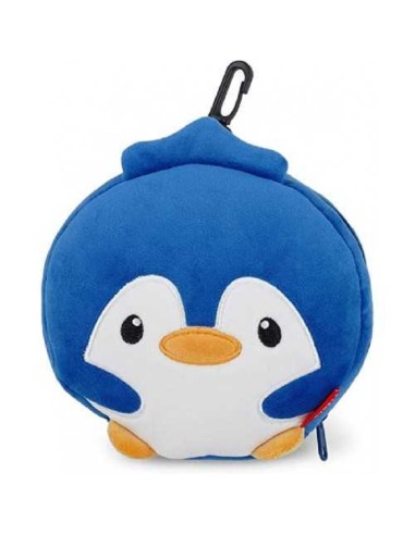 CUSCINO DA VIAGGIO CON MASCHERINA - PINGUINO