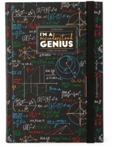 AGENDA GIORNALIERA 16 MESI LEGAMI - I'M A MISUNDERSTOOD GENIUS
