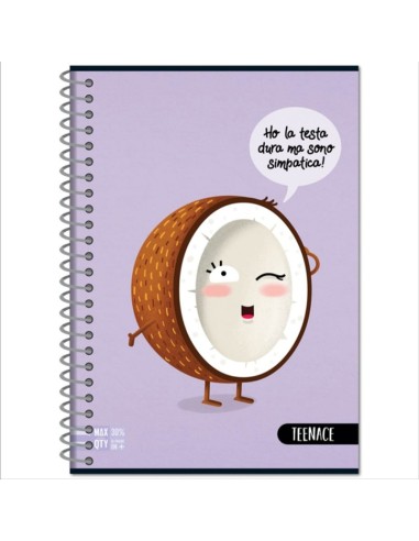 TEENACE QUADERNONE SPIRALATO 1R