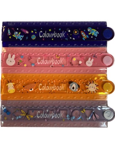 COLOURBOOK RIGHELLO 15CM ESTENSIBILE