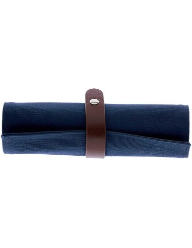 ROLL UP PENCIL CASE - BLUEeGREY