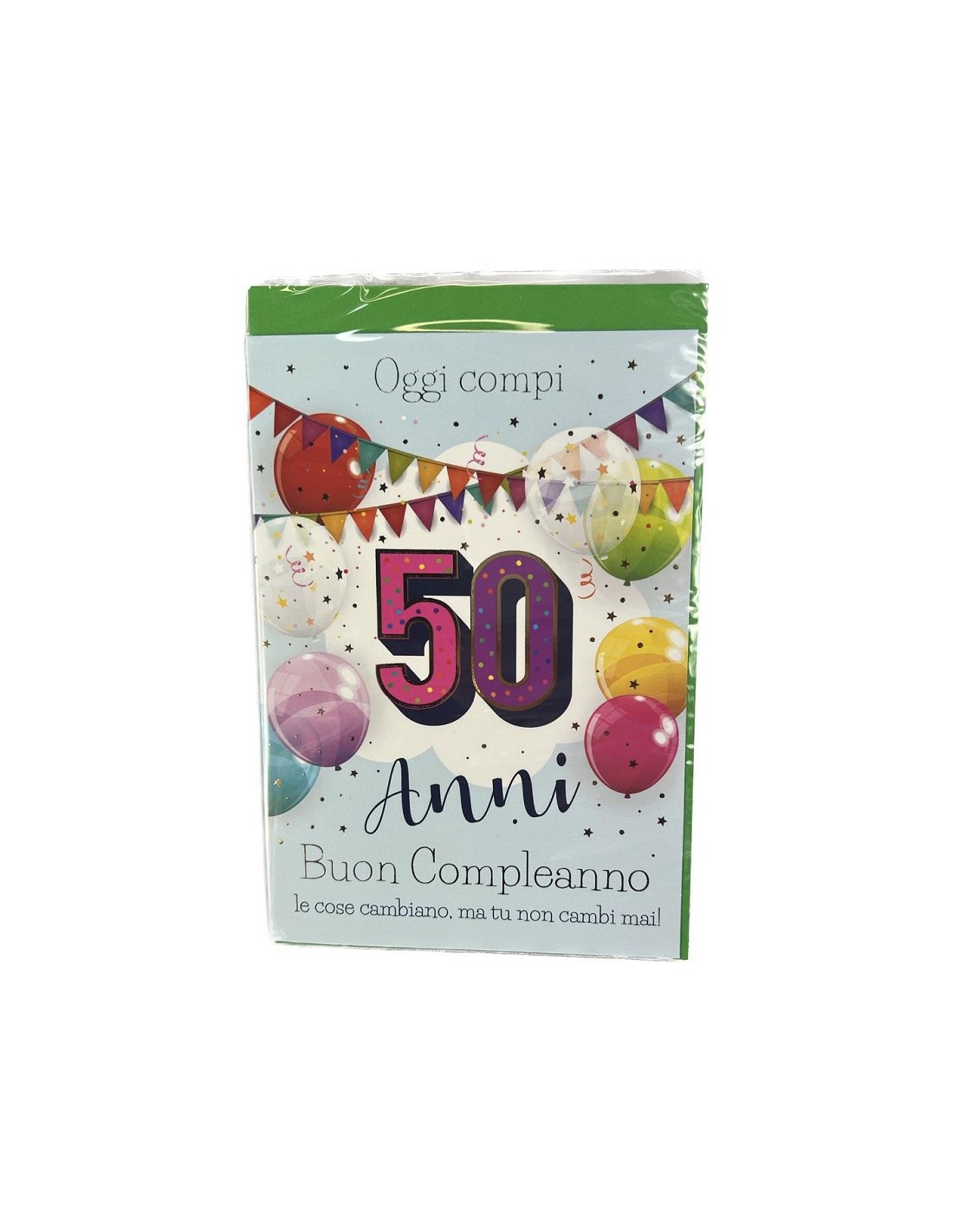 Biglietto auguri buon compleanno 50 anni