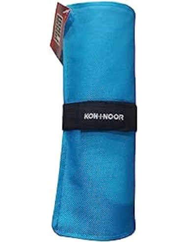 ASTUCCIO ARROTOLABILE DA 24 SCOMPARTI + BUSTINA CON CERNIERA BLU