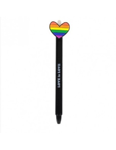 PENNA A SCATTO ITOTAL CON TOPPER CUORE ARCOBALENO 