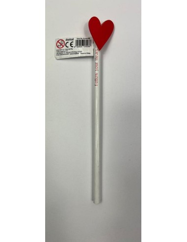 MATITA ITOTAL CON TOPPER CUORE ROSSO
