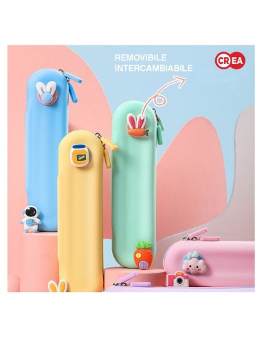 ASTUCCIO BUSTINA IN SILICONE CON CLIP INTERCAMBIABILE 