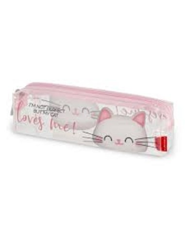 ASTUCCIO TRASPARENTE LEGAMI - I'M NOT PERFECT BUT MY CAT LOVES ME!