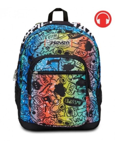 ZAINO FREETHINK CON CUFFIA GAMING SEVEN FLUO