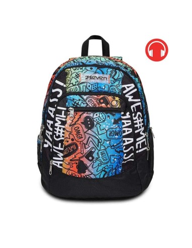 ZAINO ADVANCED CON CUFFIA GAMING SEVEN FLUO