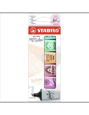 ASTUCCIO STABILO BOSS MINI DA 6 COLORI ASSORTITI