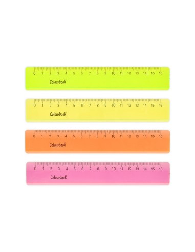 RIGHELLO COLOURBOOK TECNOFLUO 16cm