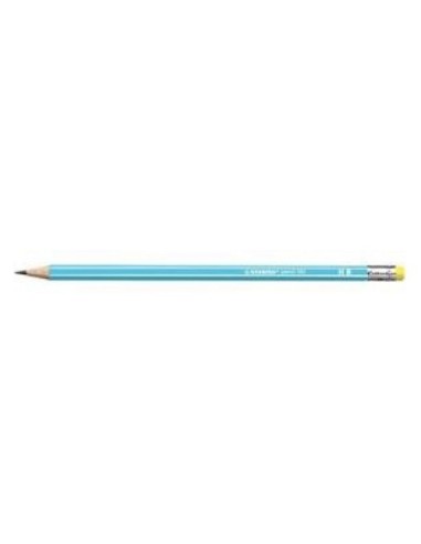 MATITA STABILO HB CON GOMMA - PENCIL 160 AZZURRA