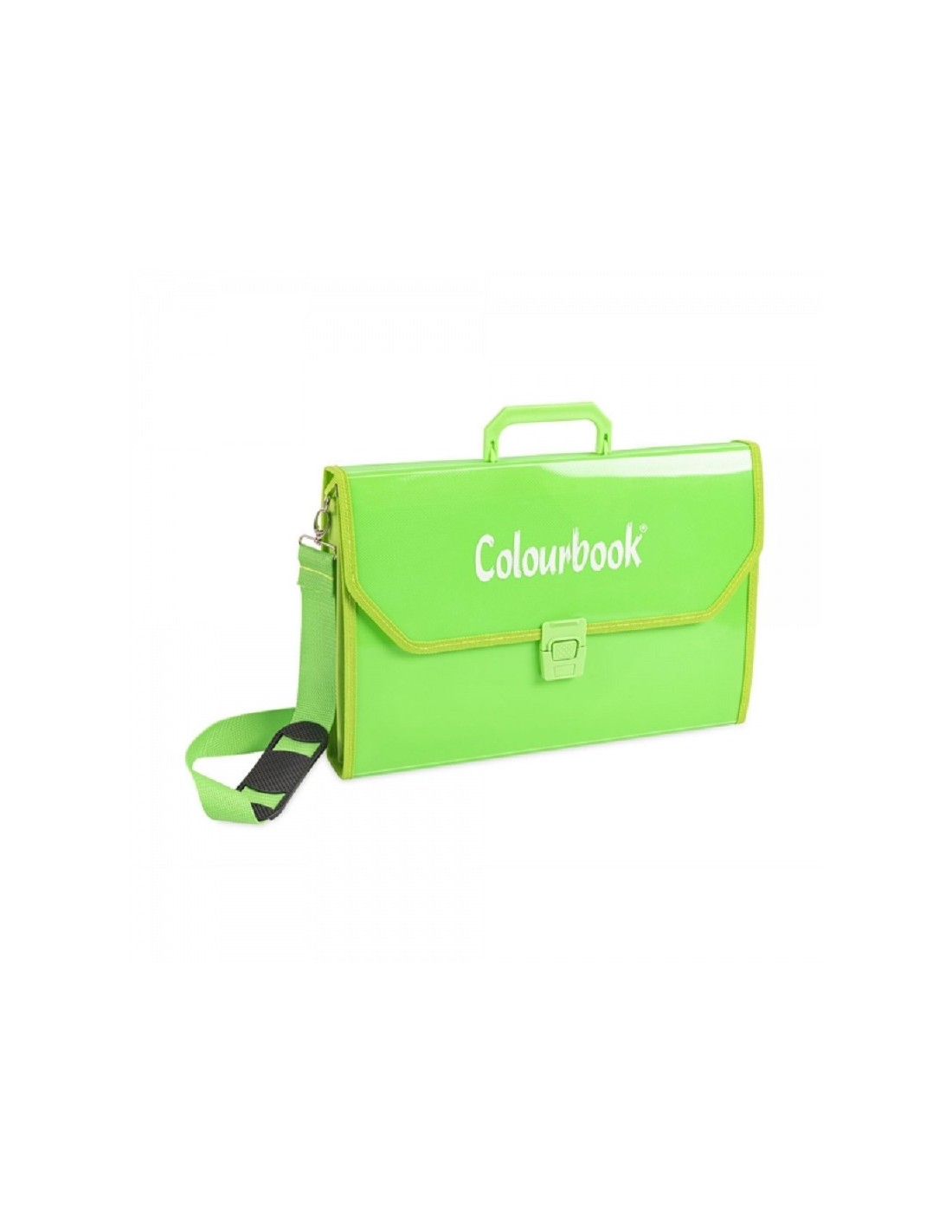 Colourbook Valigetta scuola Fluo con tracolla - 28x39cm Azzurro :  : Moda