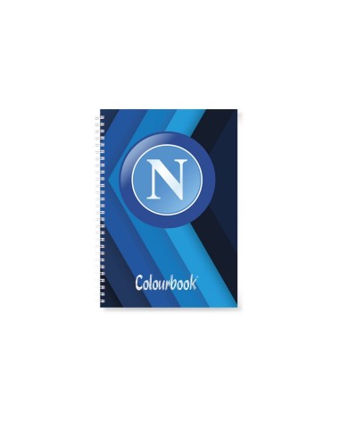 QUADERNO A5 SPIRALATO 80 FG. RIG. 5mm - SSC NAPOLI