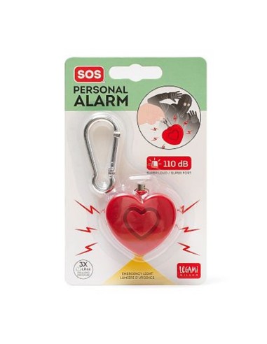 ALLARME DI SICUREZZA PERSONALE CON LUCE LED - CUORE
