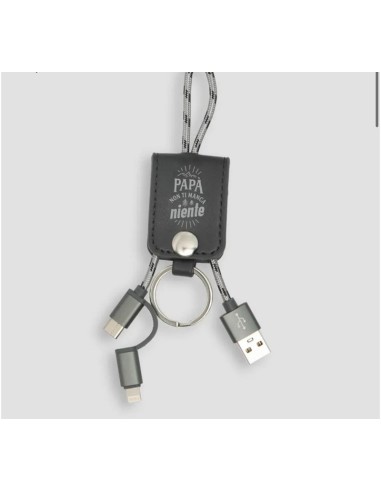 Portachiavi con caricabatterie per il cellulare 