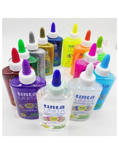 TINTA UNITA GLITTER GLUE 147ml - ARANCIO