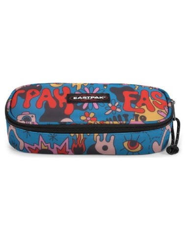 ASTUCCIO OVALE EASTPAK SINGLE - DOODLE BLUE