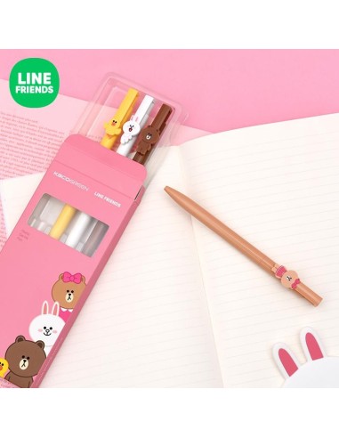 ASTUCCIO IN CARTONE LINE FRIENDS 4 PENNE SUPER CUTE BROWN & FRIENDS