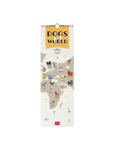CALENDARIO LEGAMI 16x49 - DOGS OF THE WORLD