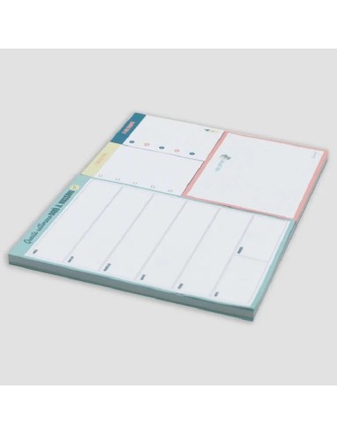 PLANNER SETTIMANALE CON NOTE ADESIVE