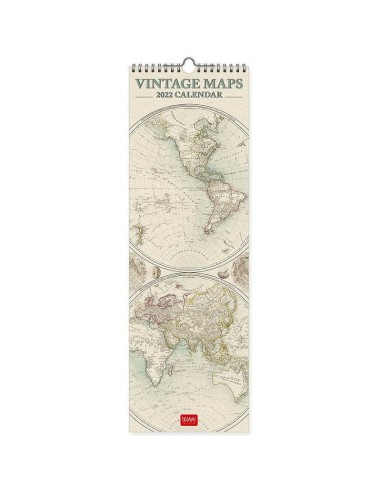 CALENDARIO LEGAMI 16x49 - VINTAGE MAPS
