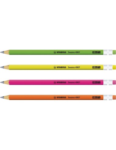 MATITA STABILO SWANO FLUO HB2 GIALLO 