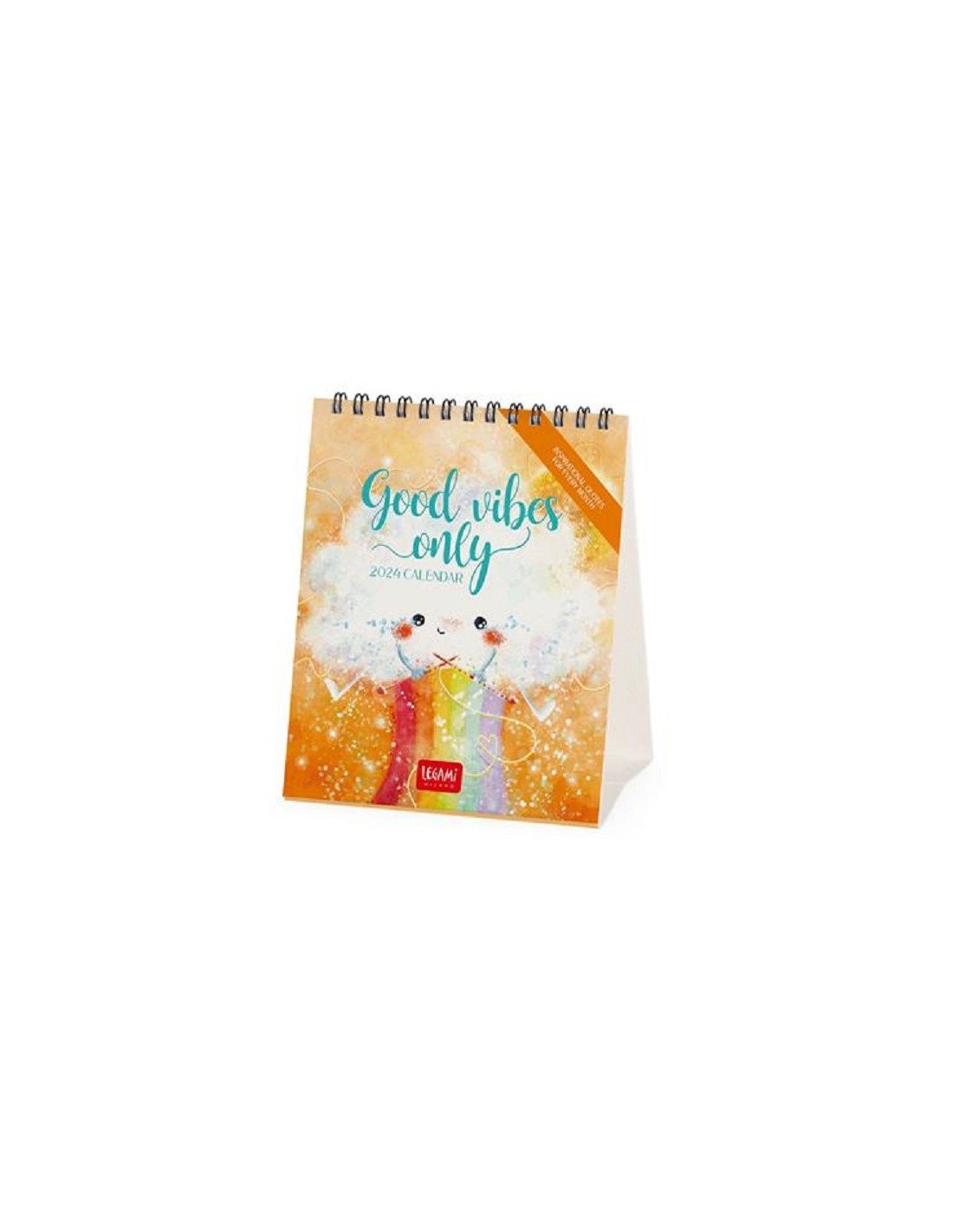 CALENDARIO DA SCRIVANIA LEGAMI 12x14,5 - GOOD VIBES ONLY