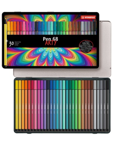 Stabilo 6840-6 Pen68 - confezione da 40 pennarelli, colori assortiti - OFBA  srl