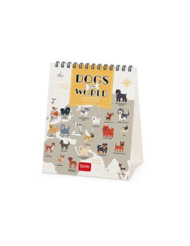 CALENDARIO DA SCRIVANIA LEGAMI 12x14,5 - DOGS OF THE WORLD