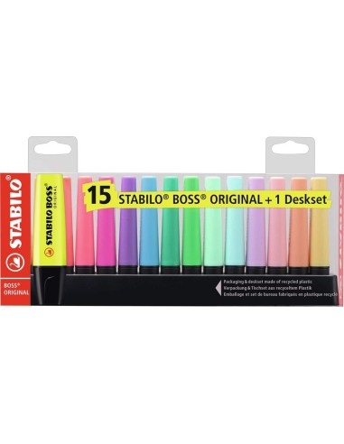 EVIDENZIATORI STABILO BOSS DESK-SET DA 15 7015-01