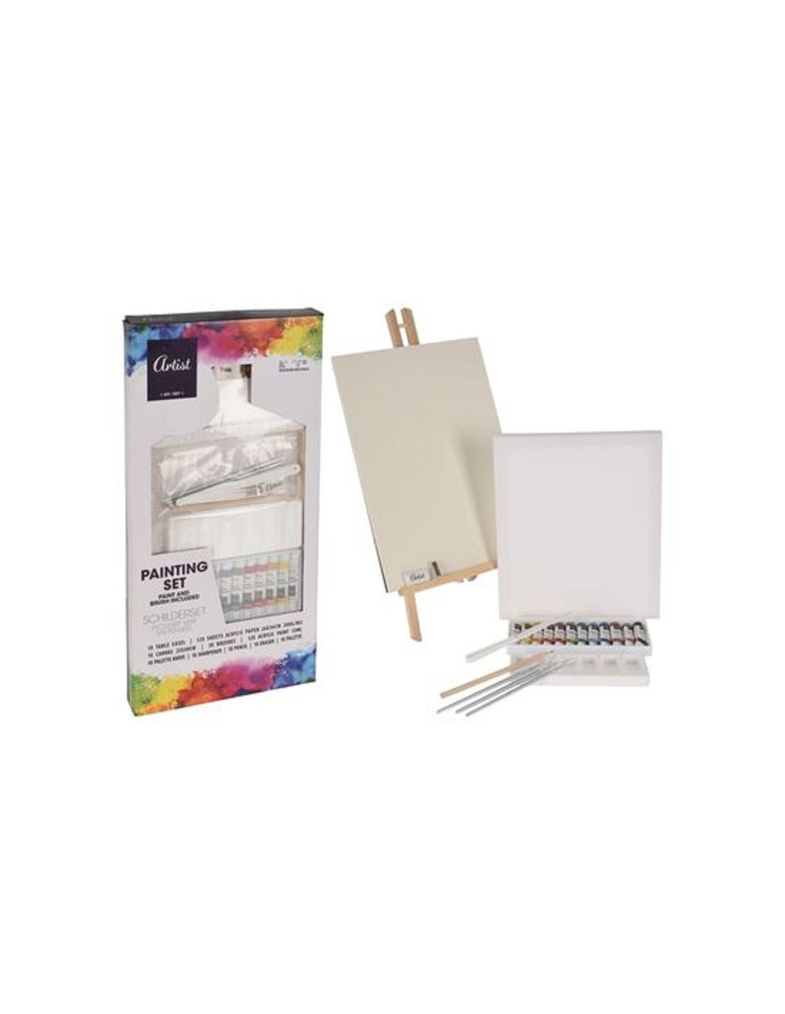 ARTIST SET PITTURA 34 PEZZI CON CAVALLETTO | Guida Book Store