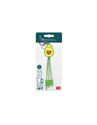 LINK UP - MULTIPLE CHARGINGCABLE - AVOCADO