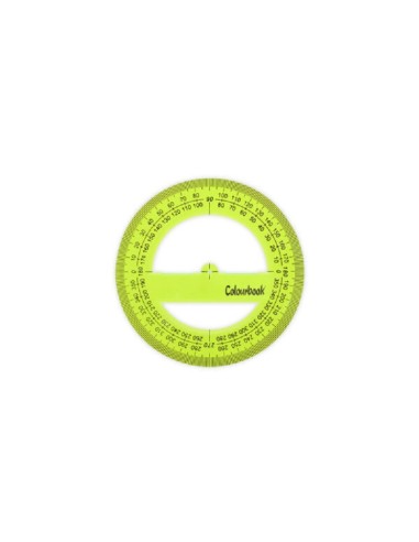 GONIOMETRO 360° - 12 cm COLOURBOOK TECNO FLUO