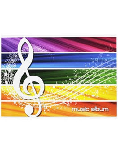 ALBUM MUSICA 17x24cm 16 FG. 80 GR.