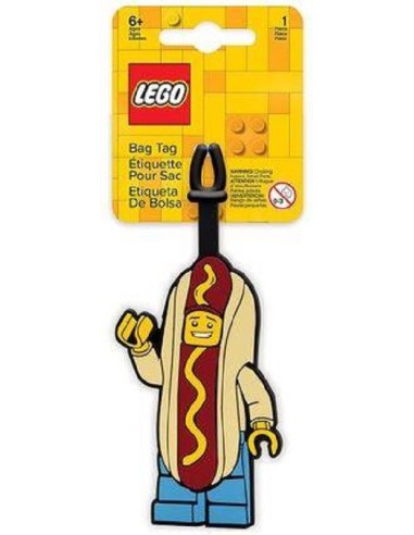 LEGO ETICHETTA PER BAGAGLI OMINO HOT DOG 52165