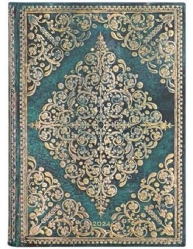 Agenda Paperblanks 2024, 12 mesi, Midi, giornaliera, Diamante di Rose