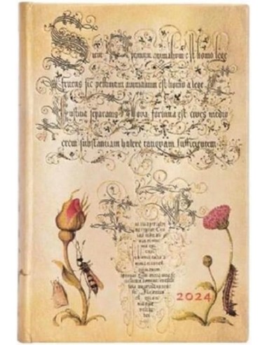 Agenda Paperblanks 2024, 12 mesi, Mini, giornaliera, Mira Botanica
