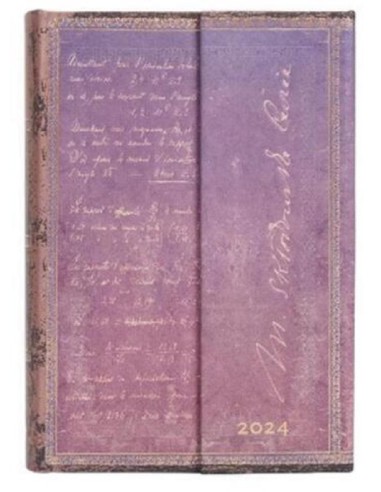 Agenda Paperblanks 2024, 12 mesi, Mini, giornaliera, Marie Curie